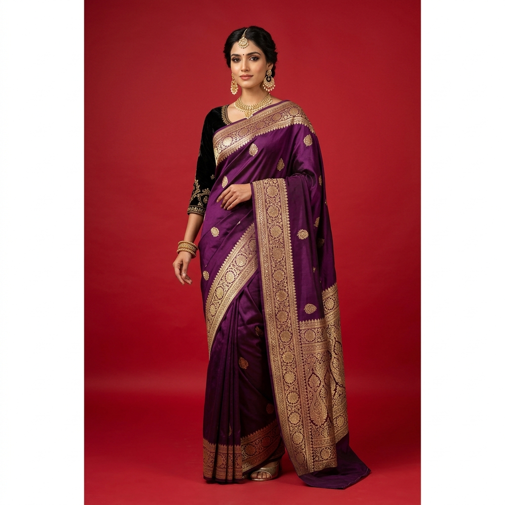 Georgette Ghaat Double Zari